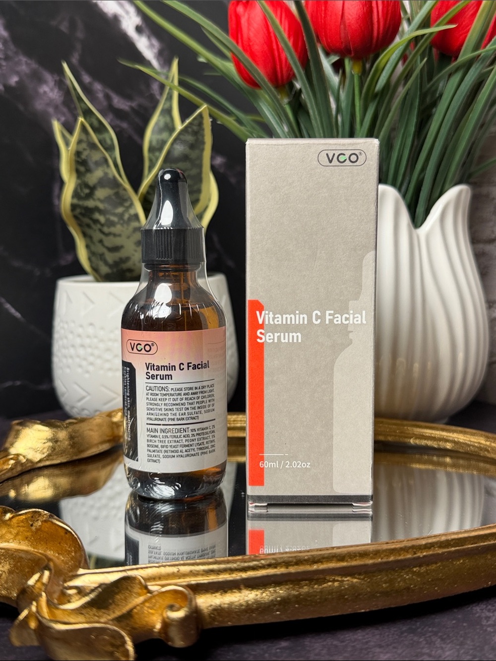 CO Vitamin C Facial Serum - Orange & Beige Packaging